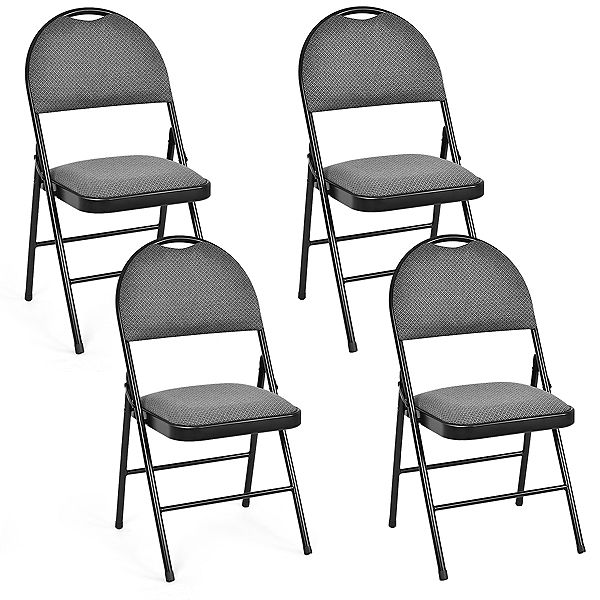 Padded Folding Office Chairs with Backrest