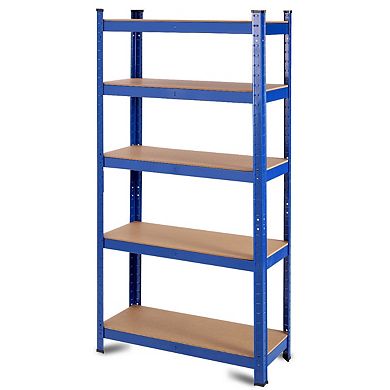 Adjust 30 x 60 Inch 5 Level Garage Tool Shelf Storage