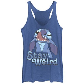 Disney's Lilo & Stitch Women's Stay Weird Stitch Tri-Blend Racerback Tank
