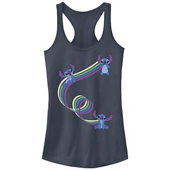 Disney's Lilo & Stitch Women's Color Ribbons Stitch Racerback Tank Top