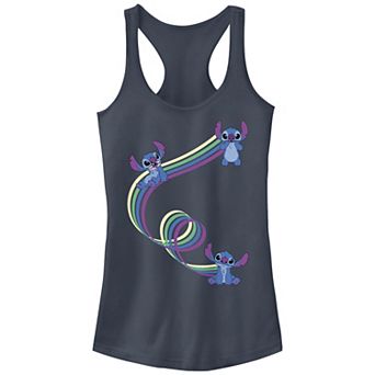 Disney's Lilo & Stitch Women's Color Ribbons Stitch Racerback Tank Top