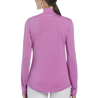 Women's Grand Slam Quarter-Zip Sun Protection Top