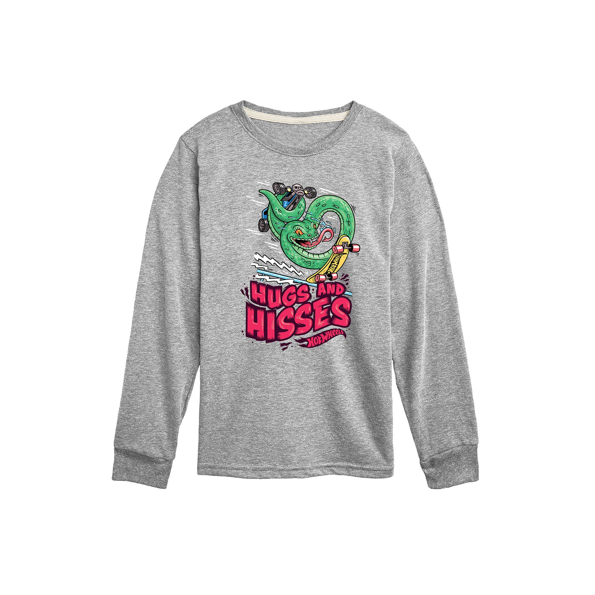 Boys 8-20 Hot Wheels Hugs & Hisses Long Sleeve Graphic Tee, Boys, Size: Sm