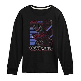 Boys 8-20 Hot Wheels Neon Car Long Sleeve Graphic Tee