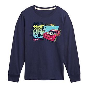 Boys 8-20 Hot Wheels Red Car Long Sleeve Graphic Tee