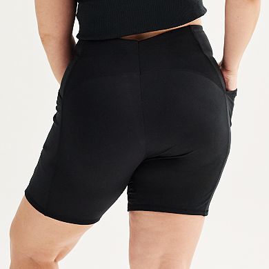 Juniors' Plus Size SO® 7" Sporty Pocket Bike Shorts