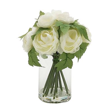 Sonoma Goods For Life Ranunculus in Glass Vase Table Decor