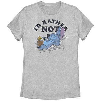 Disney's Lilo & Stitch Juniors' I'd Rather Not Stitch Graphic Tee