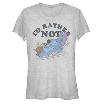 Disney's Lilo & Stitch Juniors' I'd Rather Not Stitch Graphic Tee