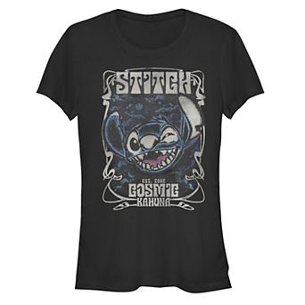 Disney's Lilo & Stitch Juniors' Cosmic Kahuna Stitch Graphic Tee