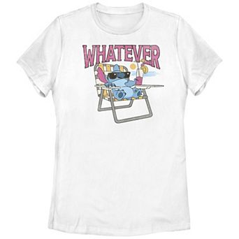 Disney's Lilo & Stitch Juniors' Whatever Mood Stitch Graphic Tee