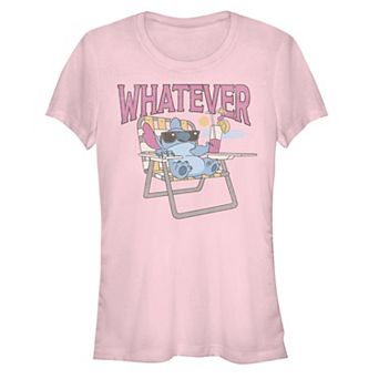 Disney's Lilo & Stitch Juniors' Whatever Mood Stitch Graphic Tee