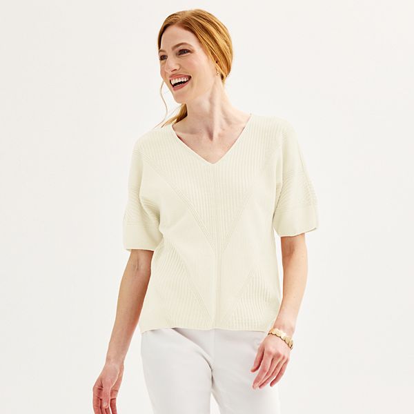 Kohls womens v neck sweaters sale