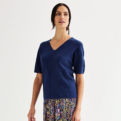 Croft and barrow v neck sweaters best sale