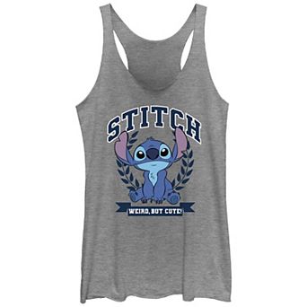 Disney's Lilo & Stitch Juniors' Weird But Cute Stitch Crest Racerback Tank Top