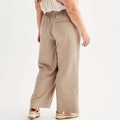 Plus Size Sonoma Goods For Life® Easy Linen-Blend Pants