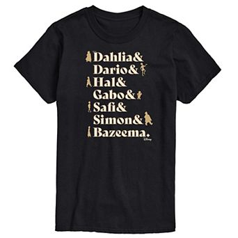 Disney's Wish Men's Names Graphic Tee