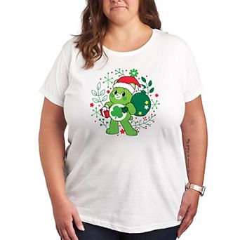Plus Care Bears Good Luck Bear Santa Graphic Tee
