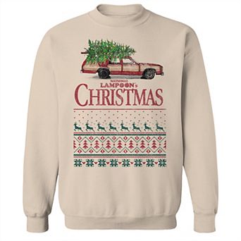 Men's National Lampoon's Holiday Pattern Fleece Sweatshirt