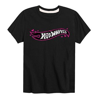 Boys 8-20 Hot Wheels Heart Eyes Skull Logo Graphic Tee