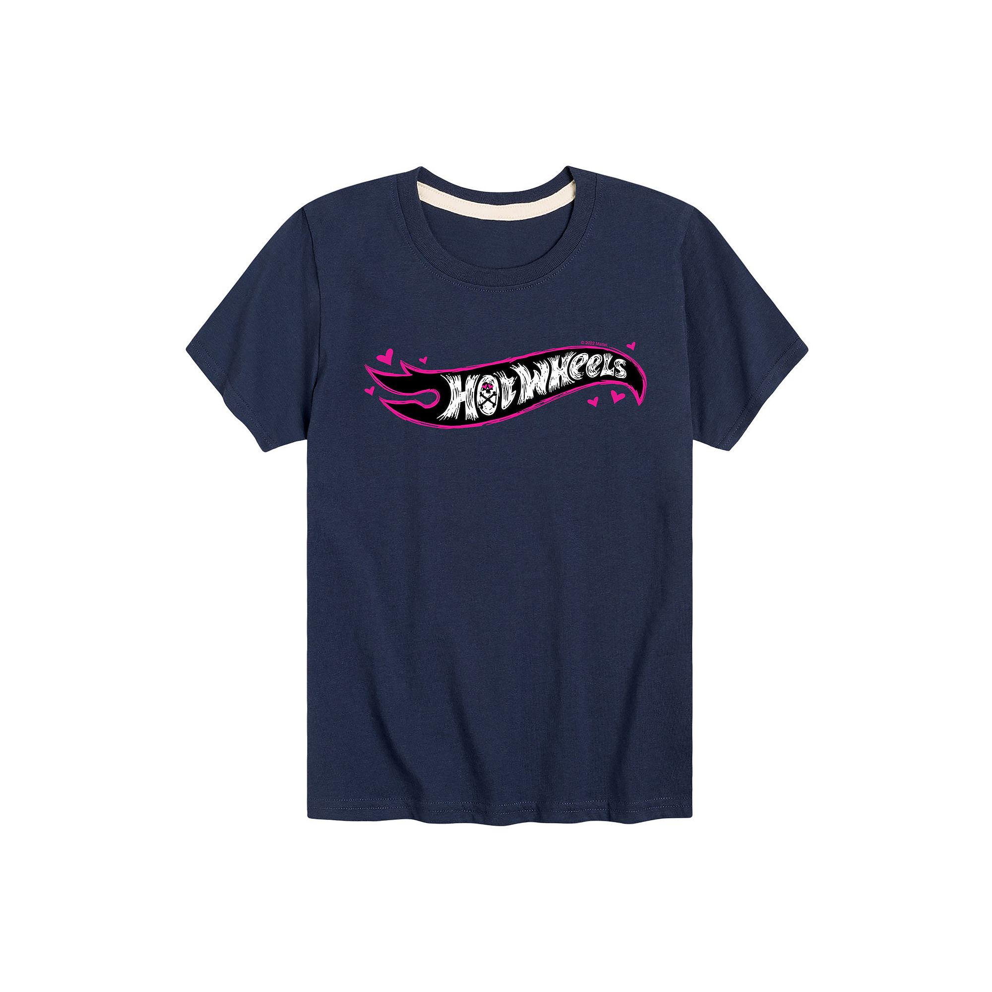 Boys 8-20 Hot Wheels Heart Eyes Skull Logo Graphic Tee, Boys, Size: Small,
