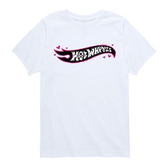 Boys 8-20 Hot Wheels Heart Eyes Skull Logo Graphic Tee
