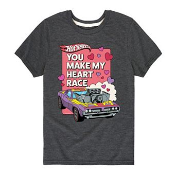 Boys 8-20 Hot Wheels Make My Heart Race Graphic Tee