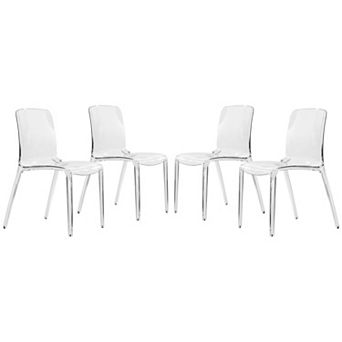 LeisureMod Murray Modern Dining Chair, Set of 4