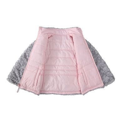 Girls' Rokka&Rolla Reversible Fleece Puffer Jacket