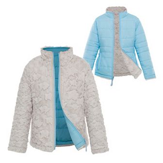 Girls' Rokka&Rolla Reversible Fleece Puffer Jacket