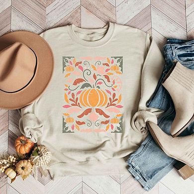 Fall Floral Grunge Sweatshirt