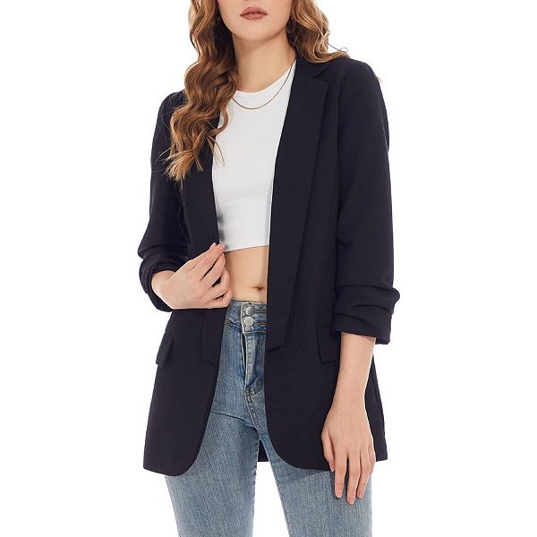 Casual knit clearance blazer