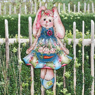 Pocketful of Bunnies Easter Door Decor by J. Mills-Price - Easter Spring Decor