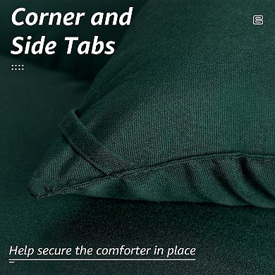 SERWALL All Season Soft Fiber Machine Washable Down-Alternative Comforter With Corner Tabs