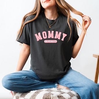 Simply Sage Market Varsity Mommy University Garment Dyed Tee