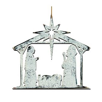 Rising Star Nativity 24-Inch Handcrafted Wooden Door Decor by G. DeBrekht - Nativity Holiday Decor
