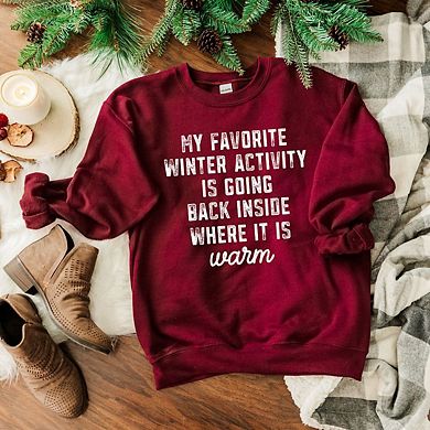 My Favorite Winter Activity Sweatshirt