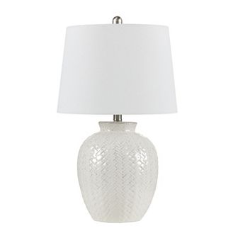 Emilia Ceramic Off-White Table Lamp