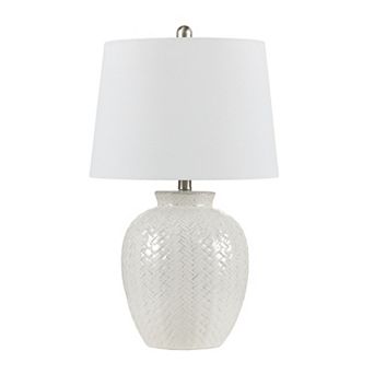 Emilia Ceramic Off-White Table Lamp