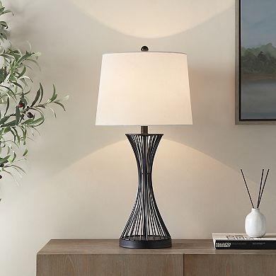 Illumina Curved Black Metal Table Lamp