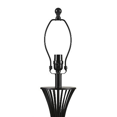 Illumina Curved Black Metal Table Lamp