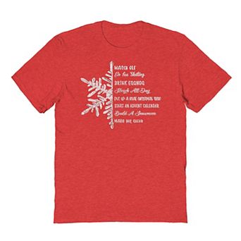 Men's Snowflake List Graphic Tee