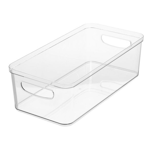 iDesign Crisp Bin 8" x 16" x 5" Clear Bin