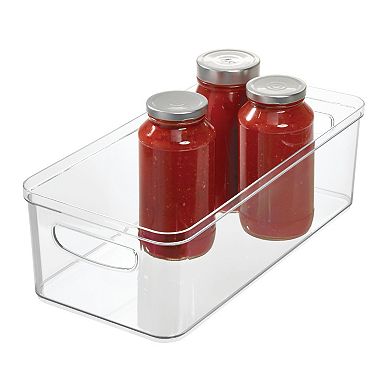 iDesign Crisp Bin 8" x 16" x 5" Clear Bin