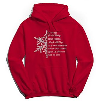 Men's Snowflake List Hoodie