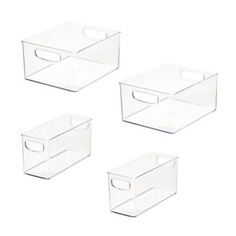 iDesign Set of 4 Linus Cabinet/Pantry Bins