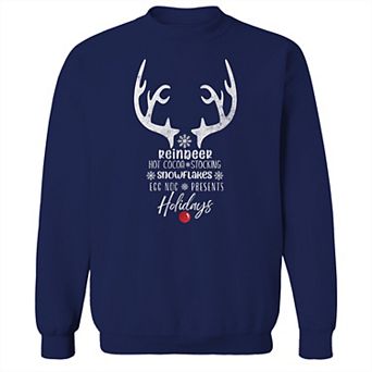Men's Reindeer Fleece Sweatshirt
