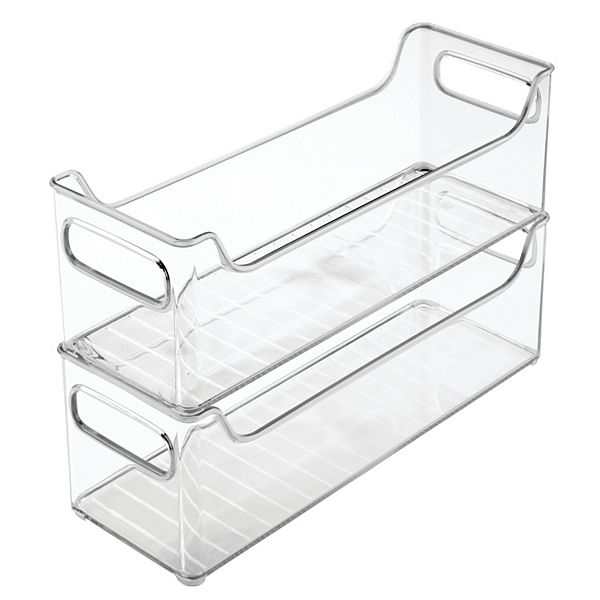 iDesign 2Piece Fridge and Freezer Storage Organizer Bin Set