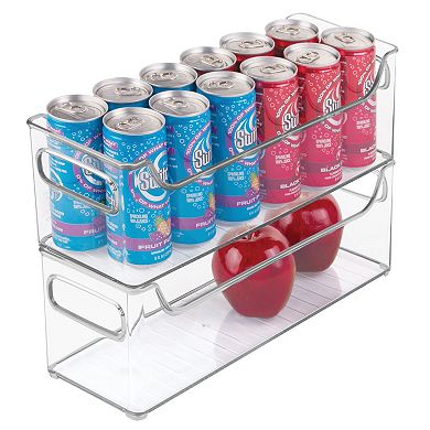 iDesign 2-Piece Fridge and Freezer Storage Organizer Bin Set