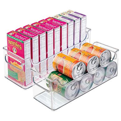 iDesign 2-Piece Fridge and Freezer Storage Organizer Bin Set